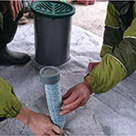 排水檢修口及透水軟管施工程序