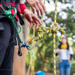 攀樹繩的重要存在，是透過不同繩結的應用達到最省力的上攀方式。