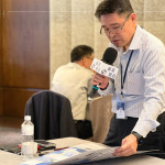 新業建設 邱正光 副總攜手行銷部、活動科，將實際經歷，分享給在座其他部門，並感受到各接觸點帶給顧客不同的品牌回饋。