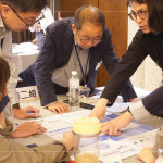 新業建設 卓勝隆 董事長與設計部同仁共同探討品牌定義，了解到品牌對企業帶來的影響與改變。